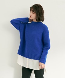 YECCA VECCA | ・シャツレイヤードロングニット2＊(ニット/セーター)