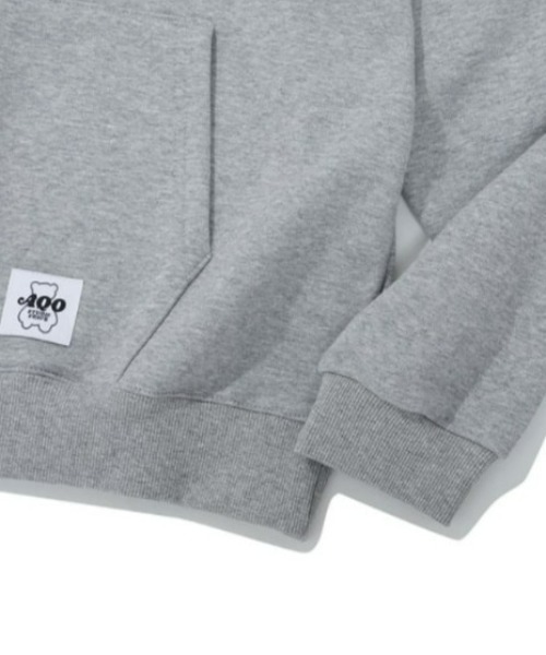 AQO STUDIO SPACE(アコスタジオスペース)の「AQO STUDIO SPACE (アコスタジオスペース)/ ベアワンポイント フーディ AQO OG BEAR HOODIE(パーカー・レディース・ブラック/アイボリー/グレー・1/2)」の12枚目の写真