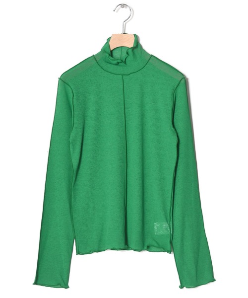w closet(ダブルクローゼット)の「アウトロックタートルネックプルオーバー(Tシャツ/カットソー・レディース・アイボリー/サックスブルー/グリーン/ミント/ブルー系その他/ブラック・FREE)」の3枚目の写真