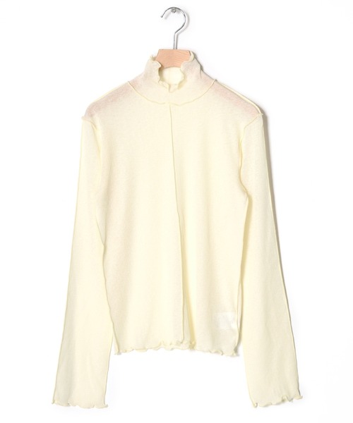 w closet(ダブルクローゼット)の「アウトロックタートルネックプルオーバー(Tシャツ/カットソー・レディース・アイボリー/サックスブルー/グリーン/ミント/ブルー系その他/ブラック・FREE)」の14枚目の写真