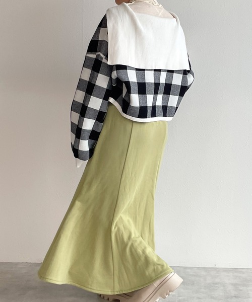 w closet(ダブルクローゼット)の「アウトロックタートルネックプルオーバー(Tシャツ/カットソー・レディース・アイボリー/サックスブルー/グリーン/ミント/ブルー系その他/ブラック・FREE)」の10枚目の写真