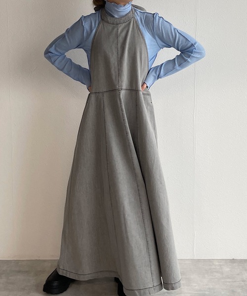 w closet(ダブルクローゼット)の「アウトロックタートルネックプルオーバー(Tシャツ/カットソー・レディース・アイボリー/サックスブルー/グリーン/ミント/ブルー系その他/ブラック・FREE)」の11枚目の写真