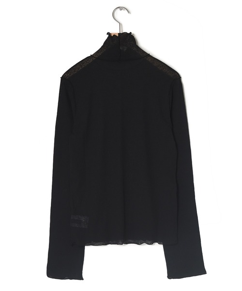 w closet(ダブルクローゼット)の「アウトロックタートルネックプルオーバー(Tシャツ/カットソー・レディース・アイボリー/サックスブルー/グリーン/ミント/ブルー系その他/ブラック・FREE)」の15枚目の写真