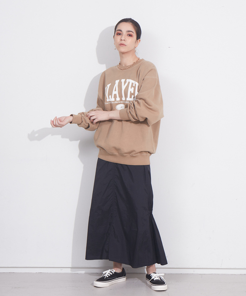 RUSSELL（ラッセル）の「【別注】RUSSELL　PLAYERスウェット（スウェット・レディース・ライトグレー/ベージュ/ネイビー/グリーン・フリー）」の14枚目の写真