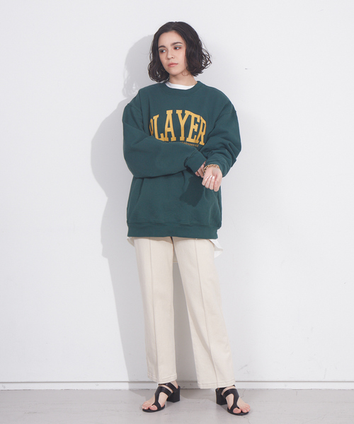 RUSSELL（ラッセル）の「【別注】RUSSELL　PLAYERスウェット（スウェット・レディース・ライトグレー/ベージュ/ネイビー/グリーン・フリー）」の18枚目の写真