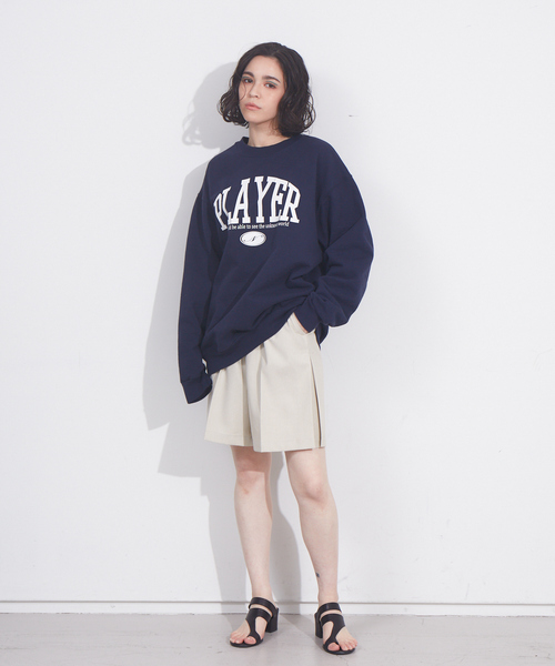 RUSSELL（ラッセル）の「【別注】RUSSELL　PLAYERスウェット（スウェット・レディース・ライトグレー/ベージュ/ネイビー/グリーン・フリー）」の21枚目の写真