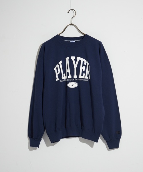 RUSSELL（ラッセル）の「【別注】RUSSELL　PLAYERスウェット（スウェット・レディース・ライトグレー/ベージュ/ネイビー/グリーン・フリー）」の4枚目の写真