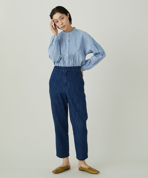 ADIEU TRISTESSE(アデュートリステス)の「ソフトテーパードデニムパンツ(その他パンツ・レディース・インディゴブルー/ライトインディゴブルー・38)」の21枚目の写真