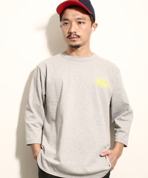 ROTAR(ローター)の「ROQ LOGO BB Tee セットイン ベースボール 七分袖(Tシャツ/カットソー・メンズ・オフホワイト/ヘザーグレー/スミクロ・SMALL/MEDIUM/LARGE/X-LARGE)」の3枚目の写真