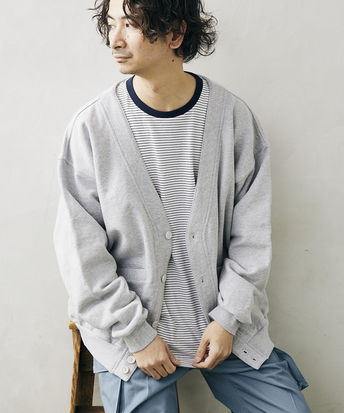 JOURNAL STANDARD relume(ジャーナルスタンダード レリューム)の「CALIFORNIA スウェットカーディガン(カーディガン/ボレロ・メンズ・ベージュ/ネイビー/グレー/ピンク・MEDIUM/LARGE)」の19枚目の写真