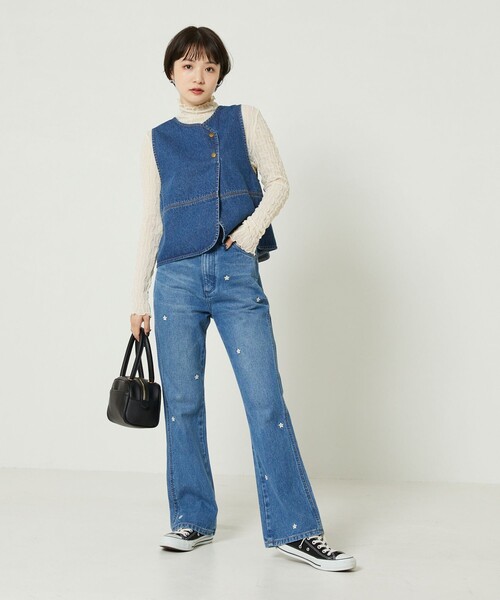 FREAK'S STORE（フリークスストア）の「シアーインナーＴシャツ（Tシャツ/カットソー・レディース・ブラック/オフホワイト/ブルーグリーン・ﾌﾘ-）」の14枚目の写真