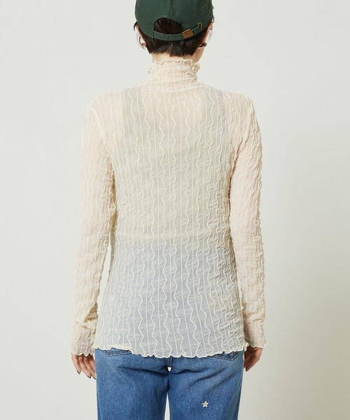 FREAK'S STORE（フリークスストア）の「シアーインナーＴシャツ（Tシャツ/カットソー・レディース・ブラック/オフホワイト/ブルーグリーン・ﾌﾘ-）」の22枚目の写真