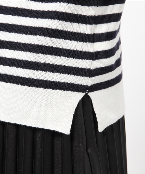 La TOTALITE（ラトータリテ）の「ソウバリボートネックプルオーバー（ニット/セーター・レディース・チャコールグレー/ホワイト/イエロー/その他2・FREE）」の11枚目の写真