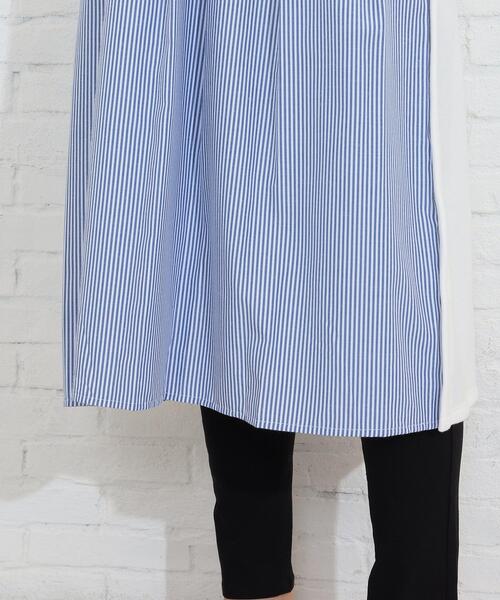 SHOO・LA・RUE（シューラルー）の「◆ストライプドッキングワンピース（ワンピース・レディース・ホワイト系その他5/ブラック系4/ライトイエロー系5・03/04/02）」の9枚目の写真