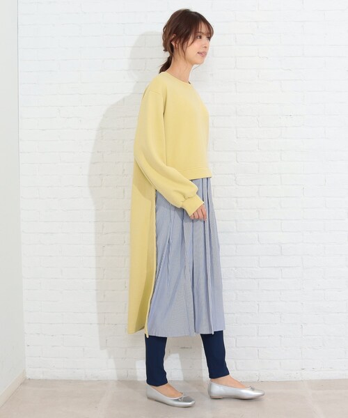 SHOO・LA・RUE（シューラルー）の「◆ストライプドッキングワンピース（ワンピース・レディース・ホワイト系その他5/ブラック系4/ライトイエロー系5・03/04/02）」の13枚目の写真