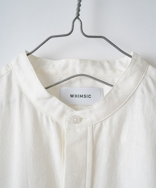 WHIMSIC(ウィムジック)の「【WHIMSIC】ペイズリージャガードドレスシャツ(シャツ/ブラウス・レディース・ホワイト/ブラック・FREE)」の4枚目の写真