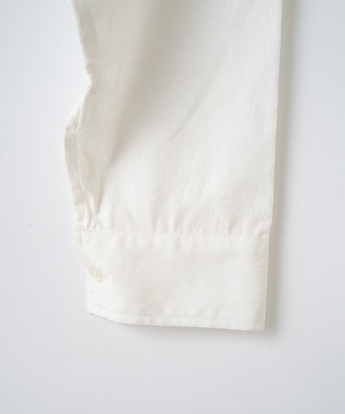 WHIMSIC(ウィムジック)の「【WHIMSIC】ペイズリージャガードドレスシャツ(シャツ/ブラウス・レディース・ホワイト/ブラック・FREE)」の6枚目の写真