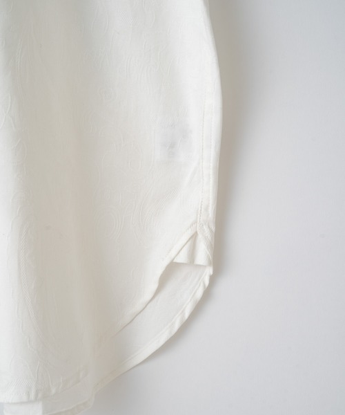 WHIMSIC(ウィムジック)の「【WHIMSIC】ペイズリージャガードドレスシャツ(シャツ/ブラウス・レディース・ホワイト/ブラック・FREE)」の7枚目の写真