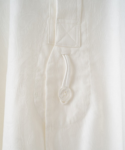 WHIMSIC(ウィムジック)の「【WHIMSIC】ペイズリージャガードドレスシャツ(シャツ/ブラウス・レディース・ホワイト/ブラック・FREE)」の5枚目の写真