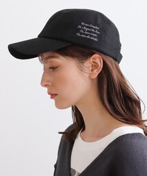 INDIVI | リネンライク メッセージキャップ(キャップ)