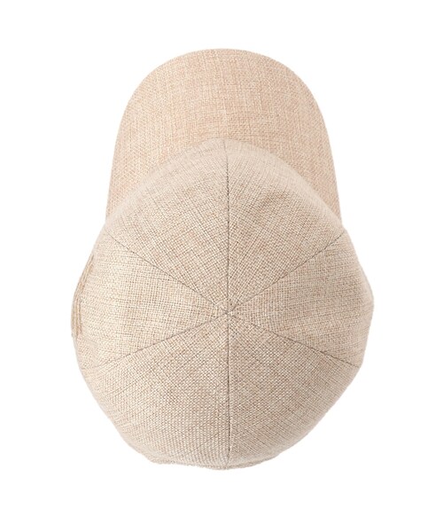 INDIVI（インディヴィ）の「◆リネンライク メッセージキャップ（キャップ・レディース・ブラック/ライトベージュ・00）」の6枚目の写真