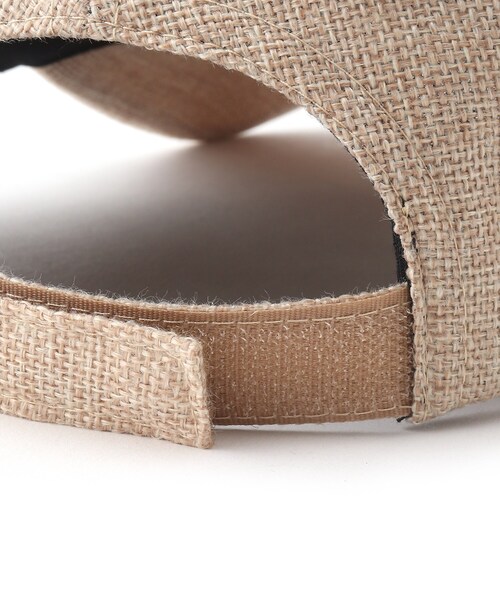 INDIVI（インディヴィ）の「◆リネンライク メッセージキャップ（キャップ・レディース・ブラック/ライトベージュ・00）」の8枚目の写真