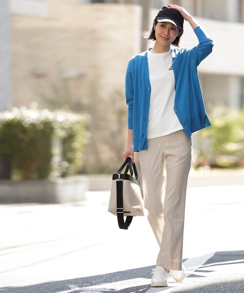 INDIVI（インディヴィ）の「◆リネンライク メッセージキャップ（キャップ・レディース・ブラック/ライトベージュ・00）」の10枚目の写真