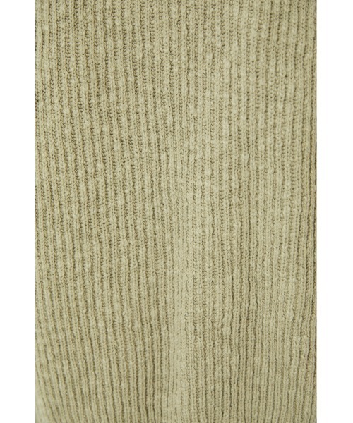 BLACK BY MOUSSY（ブラックバイマウジー）の「slub aze knit vest（スラブアゼニットベスト）（ベスト・レディース・カーキ/オフホワイト/ブラック・FREE）」の12枚目の写真