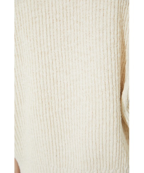 BLACK BY MOUSSY（ブラックバイマウジー）の「slub aze knit vest（スラブアゼニットベスト）（ベスト・レディース・カーキ/オフホワイト/ブラック・FREE）」の21枚目の写真