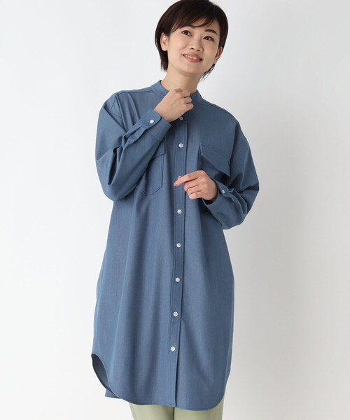 洗える デニムライクシャツワンピース 6 22 01 を購入できます World デニムライクシャツワンピース ワンピース Esprit 洗える ワンピース ドレス D Or エスプリドール のファッション