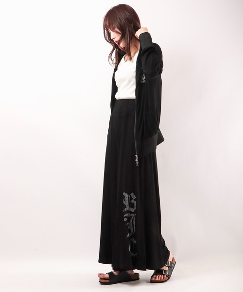 セール】BLACK JACKALL CROWN レーヨン天竺 ロゴ刺繍アップリケ