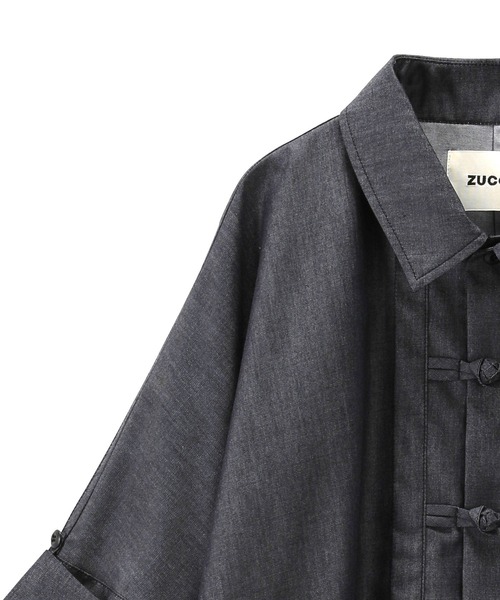 ZUCCa（ズッカ）の「クリアデニム/シャツジャケット（デニムジャケット・レディース・ネイビー・M size）」の7枚目の写真