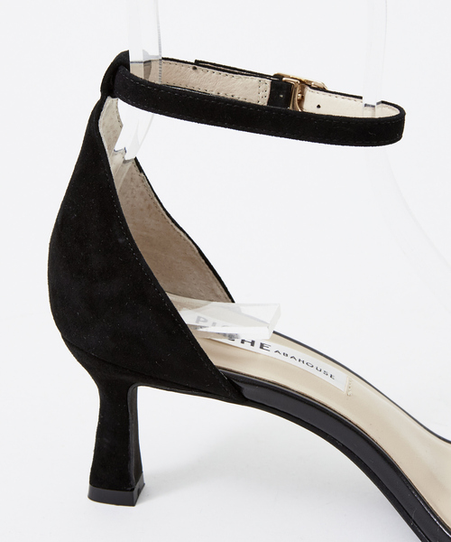 PICHE ABAHOUSE（ピシェ アバハウス）の「アンクルストラップ スクエアトゥサンダル（サンダル・レディース・ブラック/オフホワイト/グレイッシュベージュ/グリーン・38/36/37/39/35）」の13枚目の写真