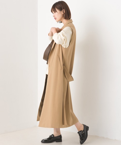 OMNES（オムネス）の「TRストレッチ ロングテーラードジレ（ベスト・レディース・ブラック/ベージュ/グレー・FREE）」の16枚目の写真