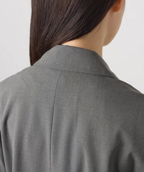 OMNES（オムネス）の「TRストレッチ ロングテーラードジレ（ベスト・レディース・ブラック/ベージュ/グレー・FREE）」の18枚目の写真