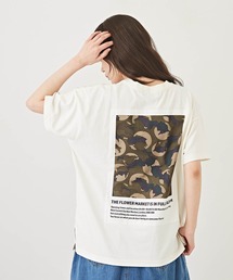 CUBE SUGAR（キューブシュガー）の「速乾ドライMVS天竺バックパッチプリントビッグTシャツ（Tシャツ/カットソー）」