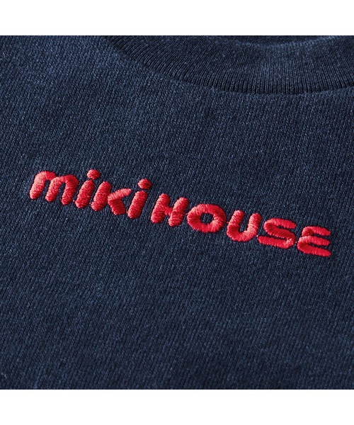 MIKI HOUSE（ミキハウス）の「ロゴ半袖Ｔシャツ（Tシャツ/カットソー・キッズ・ピンク/レッド/ネイビー/イエロー/グリーン/ホワイト・110cm/120cm/90cm/80ｃｍ/150cm/70cm/140cm/100cm/130cm）」の14枚目の写真