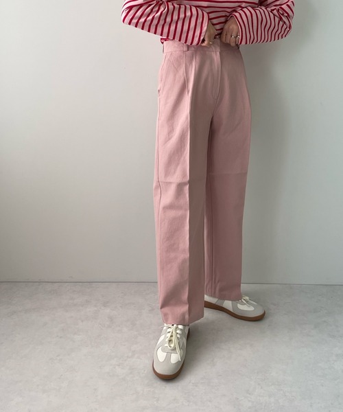 LE MORE(リモア)の「センタープレスカラーストレートパンツ(その他パンツ・レディース・ブラック/ベージュ/アイボリー/ベビーピンク・S/M)」の19枚目の写真