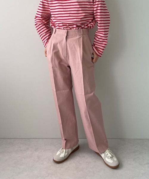 LE MORE(リモア)の「センタープレスカラーストレートパンツ(その他パンツ・レディース・ブラック/ベージュ/アイボリー/ベビーピンク・S/M)」の20枚目の写真