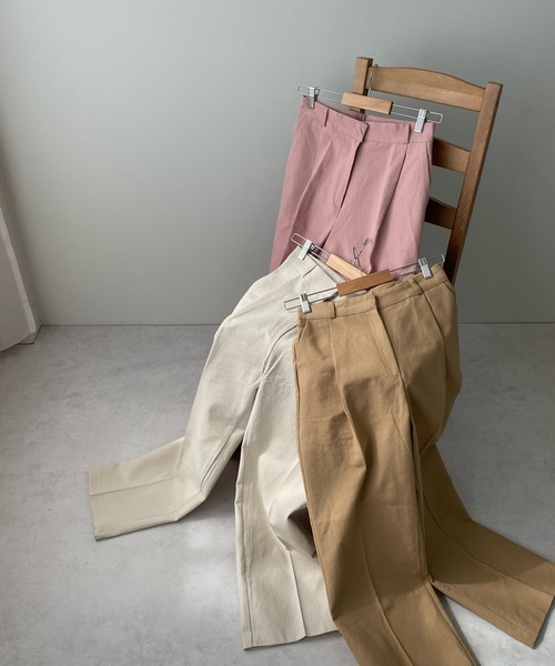 LE MORE(リモア)の「センタープレスカラーストレートパンツ(その他パンツ・レディース・ブラック/ベージュ/アイボリー/ベビーピンク・S/M)」の22枚目の写真