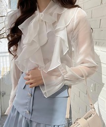 Ulysses | フリルリボンシアーブラウス(シャツ/ブラウス)