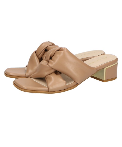 ORiental TRaffic（オリエンタルトラフィック）の「メタリックヒールパデッドサンダル/21229（サンダル・レディース・ブラック/ベージュ/ブルー・LL/3L/SS/S/M/L）」の8枚目の写真