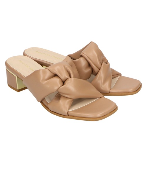 ORiental TRaffic（オリエンタルトラフィック）の「メタリックヒールパデッドサンダル/21229（サンダル・レディース・ブラック/ベージュ/ブルー・LL/3L/SS/S/M/L）」の16枚目の写真