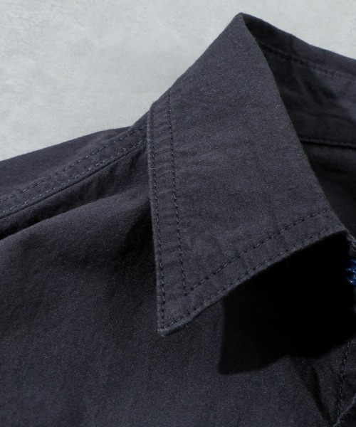 BAMBOO SHOOTS（バンブーシュート）の「BAMBOO SHOOTS/バンブーシュート　/HIKING SHIRT /ハイキングシャツ /M210104（シャツ/ブラウス・メンズ・ネイビー・MEDIUM/LARGE）」の5枚目の写真