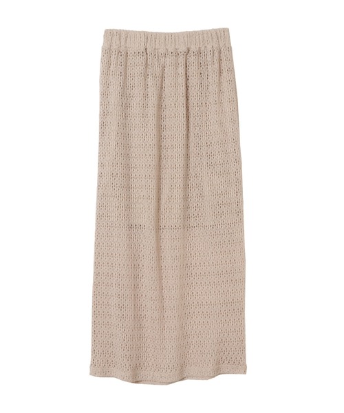 LATINA（ラティーナ）の「かぎ編み風レースロングスカート（スカート・レディース・グレイッシュベージュ/ブラック・FREE）」の6枚目の写真
