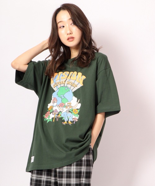 VISION STREET WEAR(ヴィジョンストリートウェア)の「VISION STREET WEAR プリントTシャツ(Tシャツ/カットソー・メンズ・ホワイト/ネイビー/グリーン/ホワイト系その他/グレー系その他/グリーン系その他/ブルー系その他/チャコール/ホワイト系その他2/ホワイト系その他3/グレー系その他2/グレー系その他3・LL/M/L)」の10枚目の写真