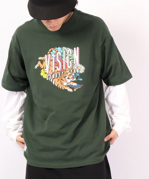 VISION STREET WEAR(ヴィジョンストリートウェア)の「VISION STREET WEAR プリントTシャツ(Tシャツ/カットソー・メンズ・ホワイト/ネイビー/グリーン/ホワイト系その他/グレー系その他/グリーン系その他/ブルー系その他/チャコール/ホワイト系その他2/ホワイト系その他3/グレー系その他2/グレー系その他3・LL/M/L)」の9枚目の写真