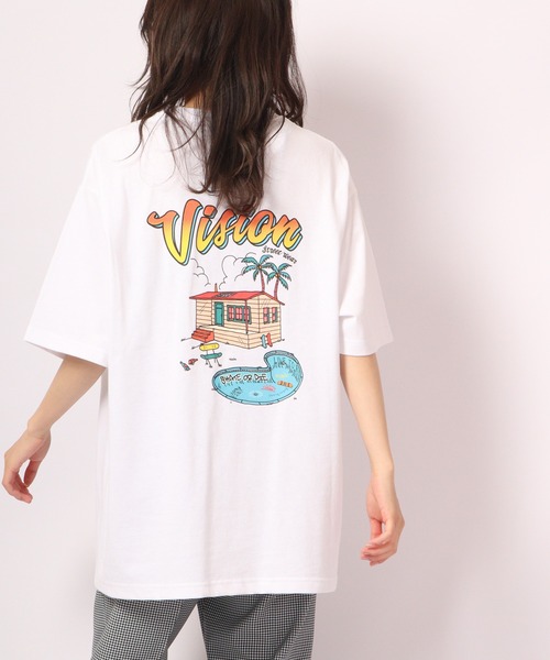 VISION STREET WEAR(ヴィジョンストリートウェア)の「VISION STREET WEAR プリントTシャツ(Tシャツ/カットソー・メンズ・ホワイト/ネイビー/グリーン/ホワイト系その他/グレー系その他/グリーン系その他/ブルー系その他/チャコール/ホワイト系その他2/ホワイト系その他3/グレー系その他2/グレー系その他3・LL/M/L)」の3枚目の写真