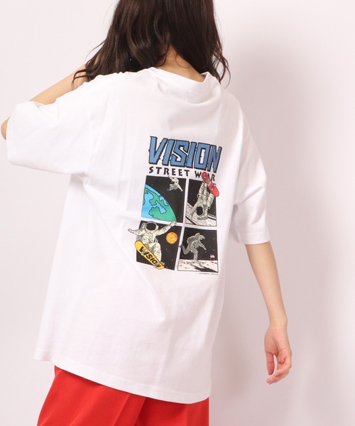 VISION STREET WEAR(ヴィジョンストリートウェア)の「VISION STREET WEAR プリントTシャツ(Tシャツ/カットソー・メンズ・ホワイト/ネイビー/グリーン/ホワイト系その他/グレー系その他/グリーン系その他/ブルー系その他/チャコール/ホワイト系その他2/ホワイト系その他3/グレー系その他2/グレー系その他3・LL/M/L)」の4枚目の写真