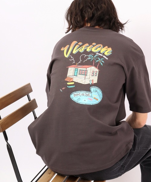VISION STREET WEAR(ヴィジョンストリートウェア)の「VISION STREET WEAR プリントTシャツ(Tシャツ/カットソー・メンズ・ホワイト/ネイビー/グリーン/ホワイト系その他/グレー系その他/グリーン系その他/ブルー系その他/チャコール/ホワイト系その他2/ホワイト系その他3/グレー系その他2/グレー系その他3・LL/M/L)」の7枚目の写真